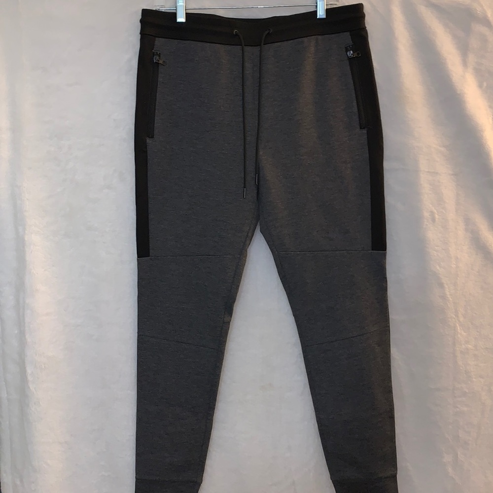 Express Men's Joggers Size Medium Gray/Black Preowned
